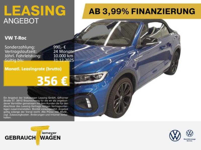 Volkswagen T-Roc Cabrio 1.5 TSI DSG R-LINE BLACK LM19 IQ.LI