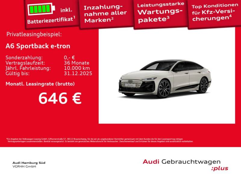 Audi A6 Sportback e-tron S LINE/EDITION-ONE/BandO/LM21