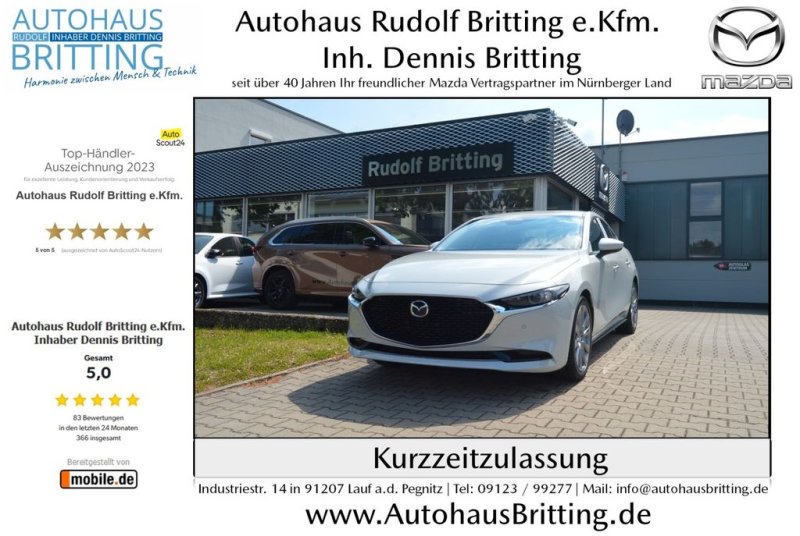 Mazda 3 Benzin 140PS 6AG Exclusive-line 4-Türer SHZ