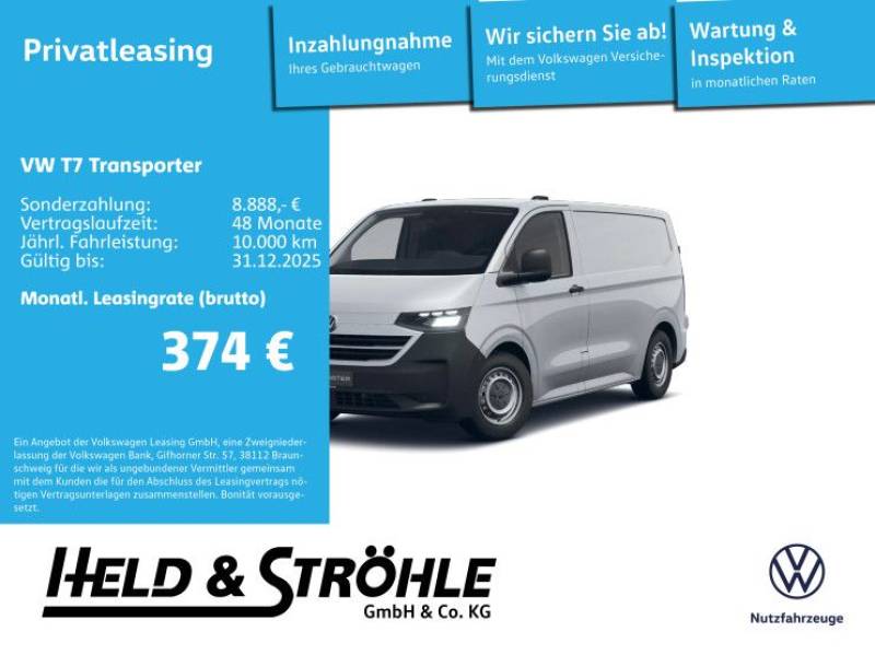 Volkswagen T7 Transporter Kasten 2.0 TDI AHK KLIMA !AKTION!