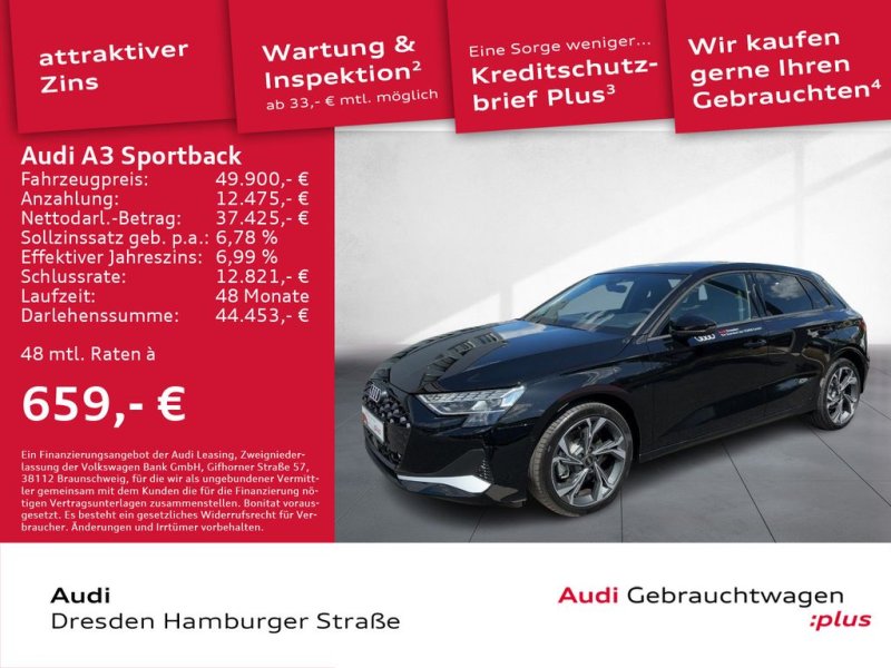 Audi A3 Sportback advanced 40 TFSI e 150 (204) kW(PS)