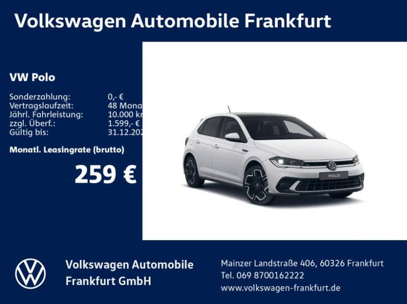 Volkswagen Polo R-Line 1,0 l TSI OPF 85 kW (116 PS) 7-Gang-