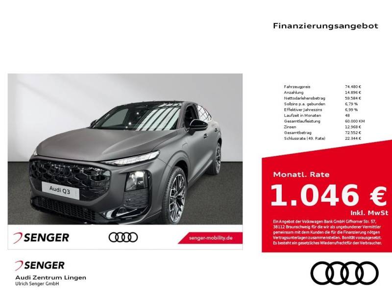 Audi Q3 Sportback e-hybrid Tech pro Paket Matrix-LED