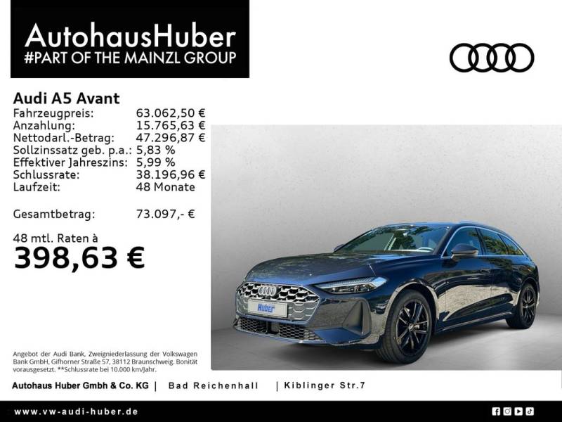 Audi A5 Avant TDI S line S tronic MATRIX AHK 360°
