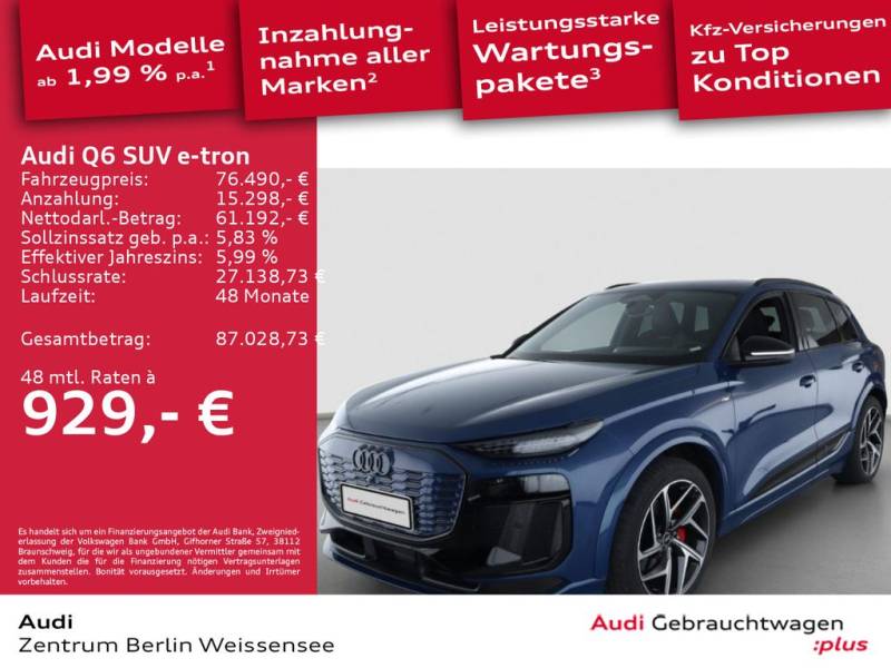 Audi Q6 e-tron QU*S-LINE*MATRIX*PANO*AHK*360*BandO*HUD*