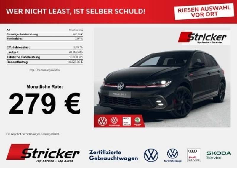 Volkswagen Polo GTI BlackStyle 2.0 DSG 279,- mtl IQ-Light R