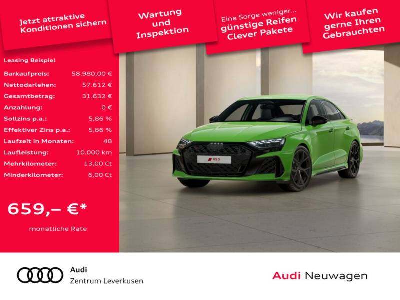 Audi RS 3 Limousine S tronic LED RAUTE LEDER PDC KLIM