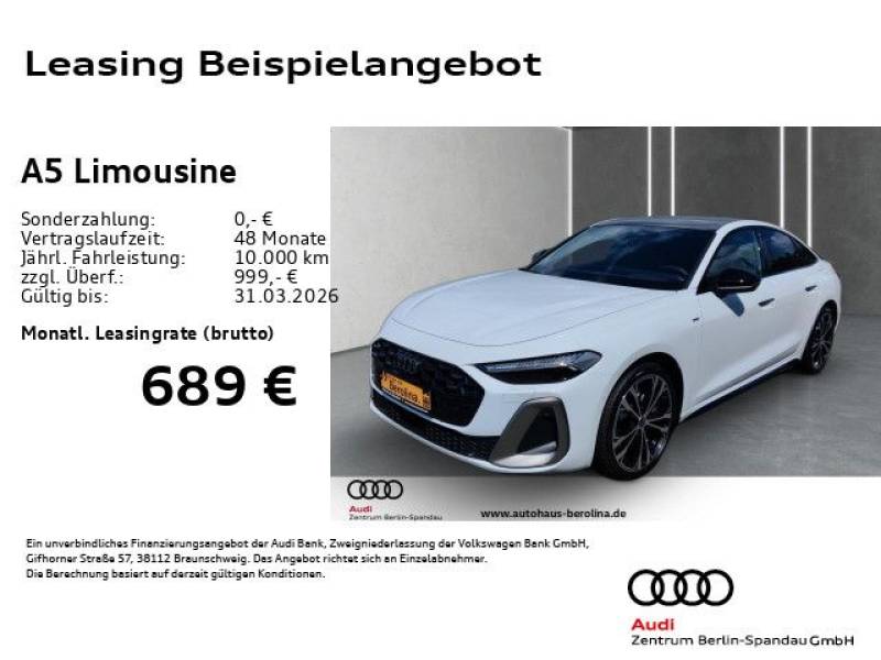 Audi A5 Lim. e-hybrid qu. S line S tronic *PANO*BandO*