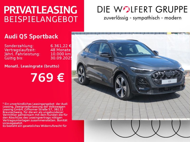 Audi Q5 Sportback edition one mit Akzenten mythosschw