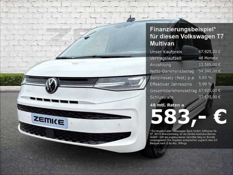 Volkswagen T7 Multivan 2.0 TDI DSG Edition lang AHK-klappba