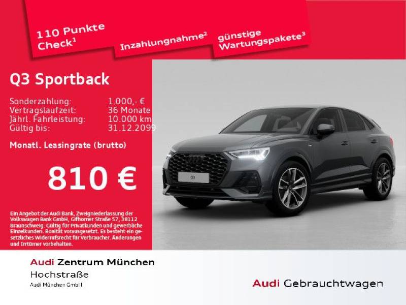 Audi Q3 Sportback S line 35 TDI 110(150) kW(PS) S tro