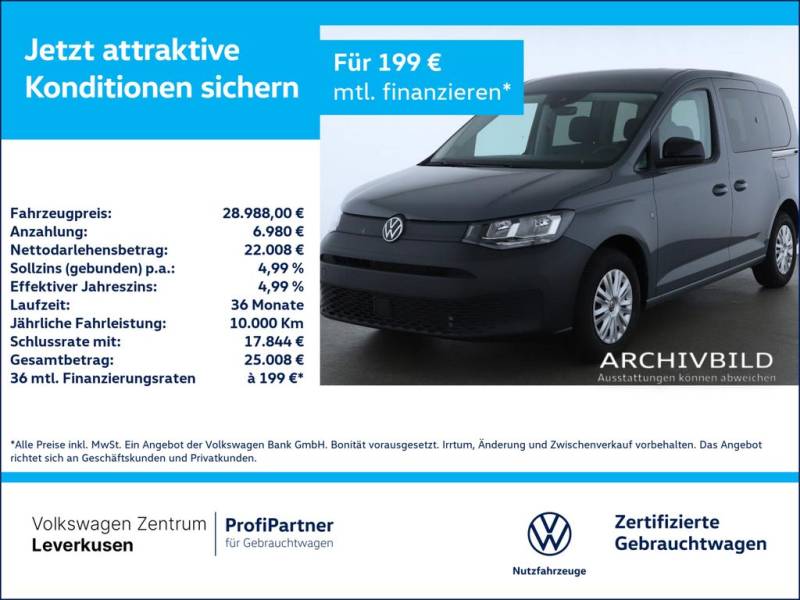 Volkswagen Caddy TDI VIRT NAVI KAM SHZ PDC