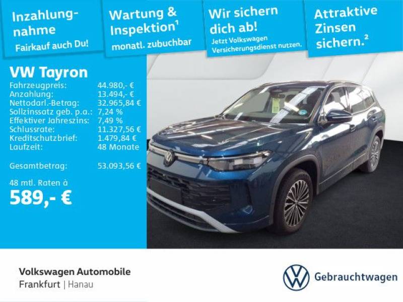 Volkswagen Tayron 2.0 TDI DSG Life 4Motion Navi AHK IQ.LIGH