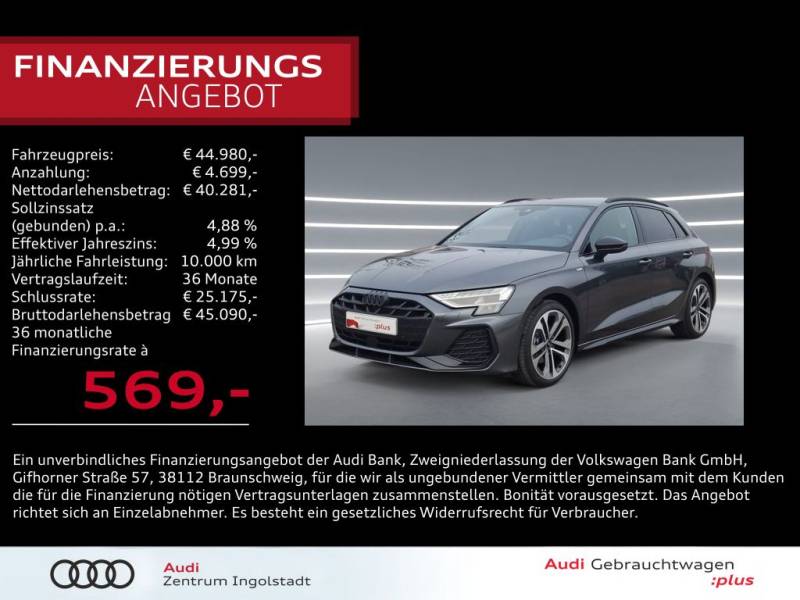 Audi A3 Sportback 35 TDI 2x S line LED AHK ACC HuD 18