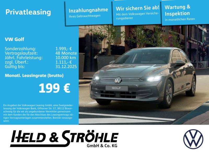 Volkswagen Golf Life 1.5 TSI PLUS-Leasing