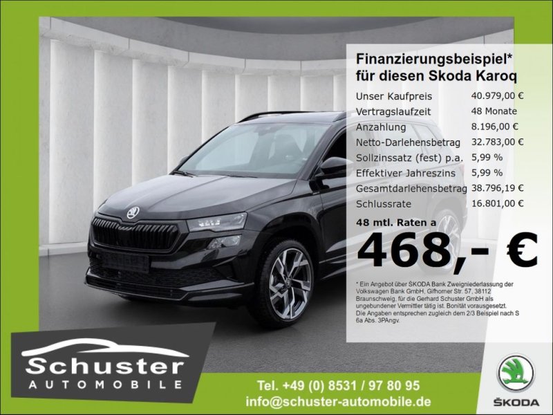 Skoda Karoq SPORTLINE 1.5TSI*DSG AHK Panodach pACC 19*