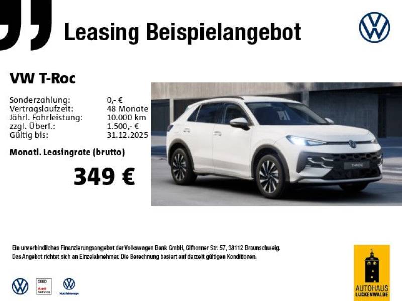 Volkswagen T-Roc 1.5 eTSI Life DSG *ACC*R-CAM*PDC*SHZ*