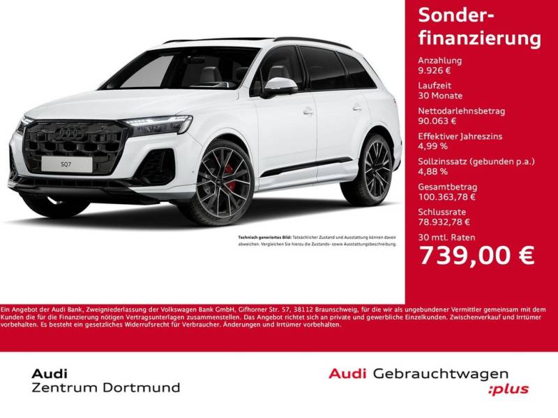 Audi SQ7 quattro BLACKPAK PANO AHK 360°CAM ACC LM22