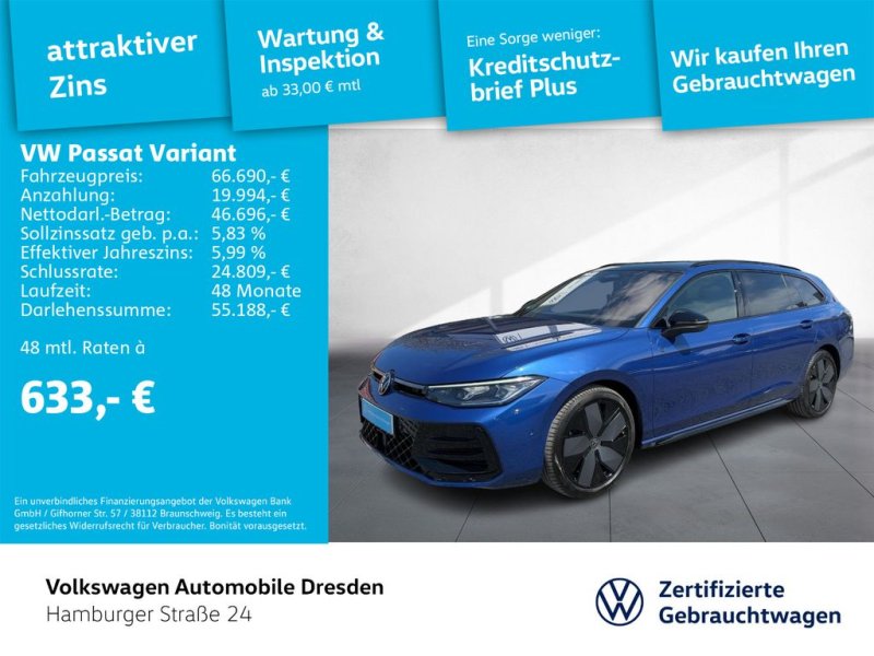 Volkswagen Passat Variant 2.0 TDI 4MOTION R-Line AHK PANO