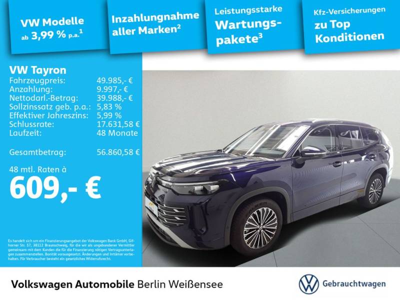 Volkswagen Tayron 2.0 TDI DSG*ELEGANCE*ASG*7-SITZ*GJR*AHK*A