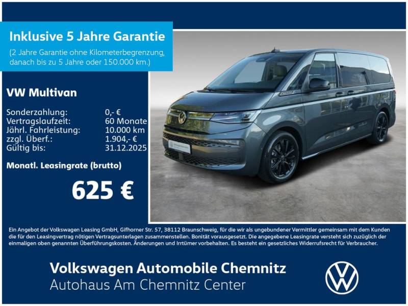Volkswagen Multivan GOAL 2,0 l 110 kW TDI DSG 3124mm LÜ