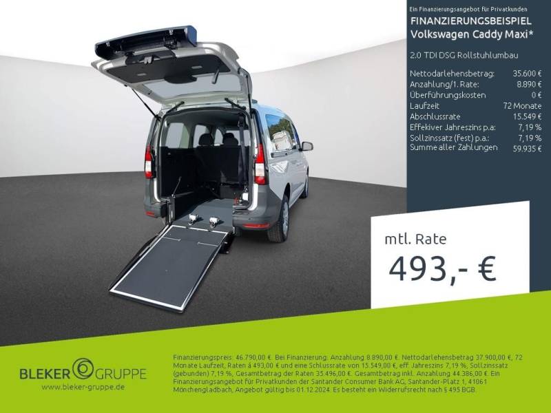 Volkswagen Caddy Maxi 2.0 TDI DSG Rollstuhlumbau