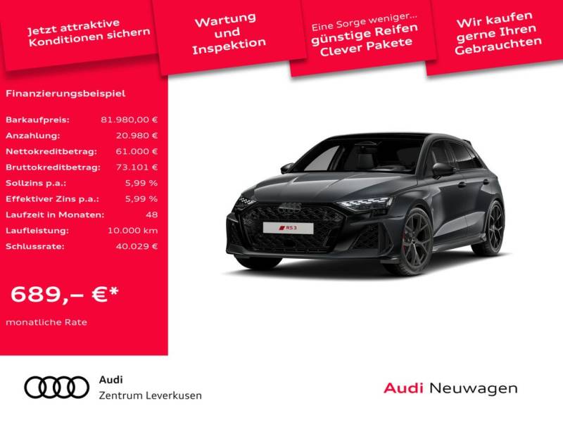 Audi RS3 Sportback 280KM/H SPORTABGAS CARBON SONOS