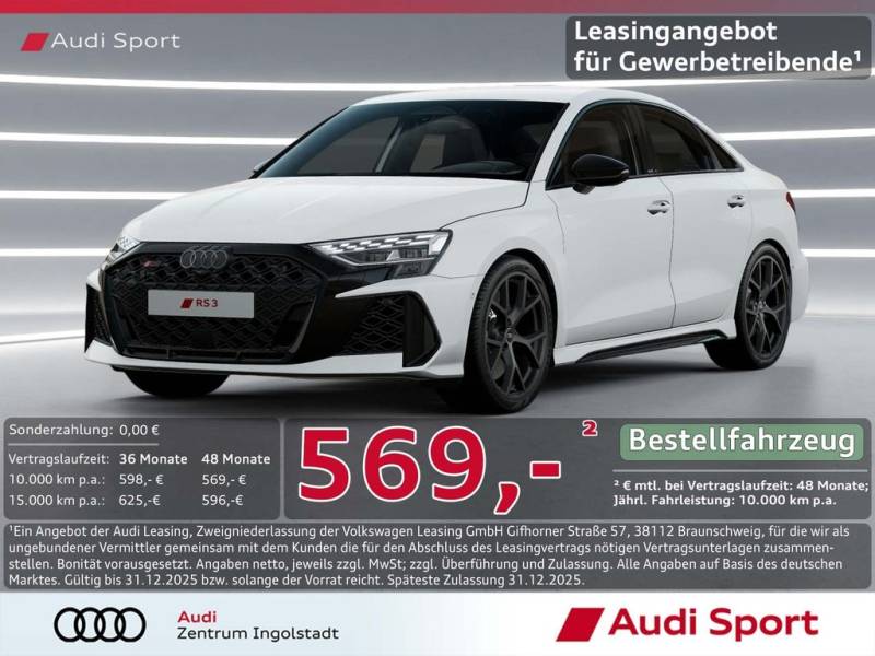 Audi RS3 Limousine qua LED,SPORTFAHRW. UPE 70.180,-