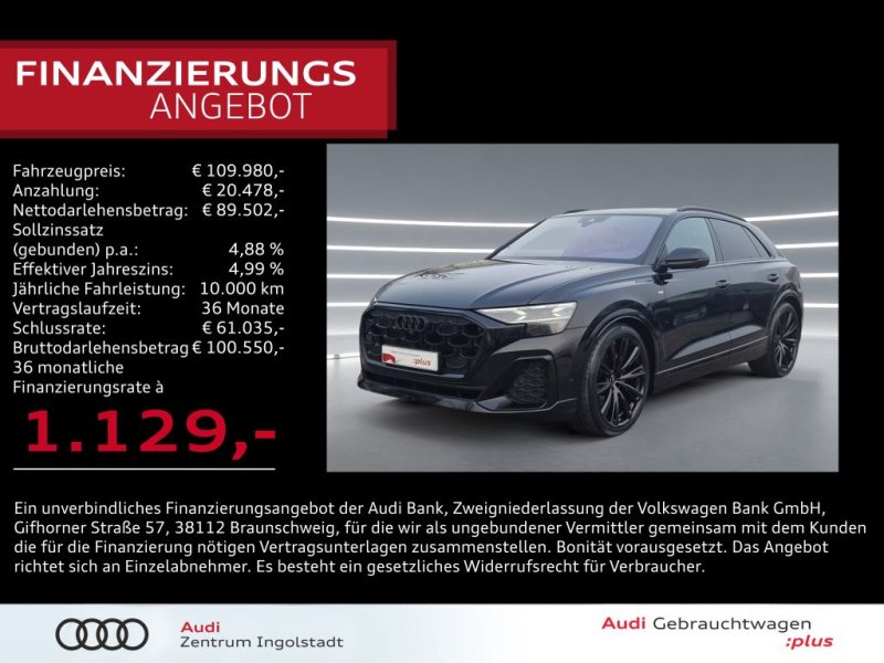 Audi Q8 50 TDI qu 2x S line HD-MATRIX STHZG PANO BandO