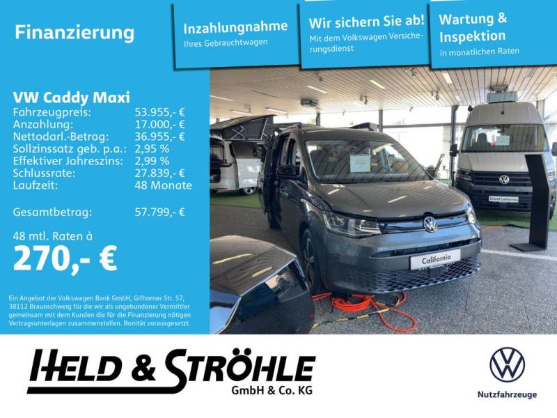 Volkswagen Caddy Maxi California 2.0TDI 4M 7S KÜCHE AKTION!