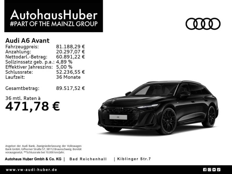 Audi A6 Avant TDI quattro S tronic S line TechPro