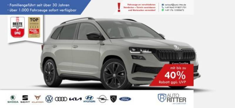 Skoda Karoq Sportline ACC-AHK-RFK-LED-Carplay-Klima...