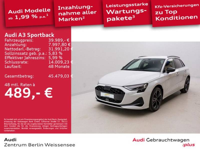Audi A3 Sportback 35 TFSI S-TRO*ADVANCED*LED*AHK*RFK*
