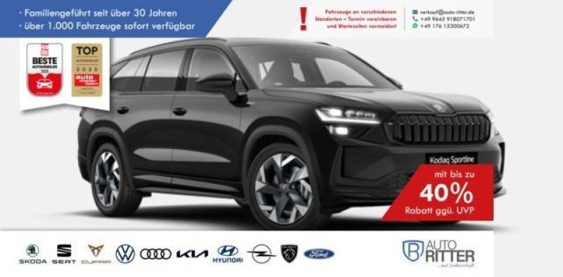 Skoda Kodiaq Sportline ACC-HuD-Stand-Hzg-AHK-RFK-PA...
