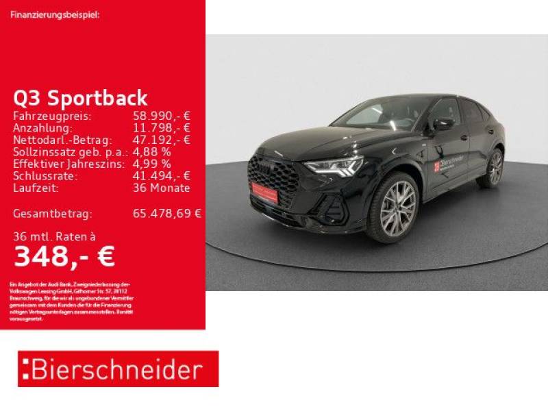 Audi Q3 Sportback 45 TFSI qu 2x S-Line AHK MATRIX PAN