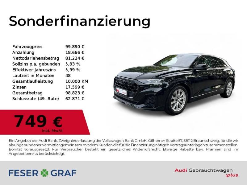 Audi SQ8 4.0 TFSI quattro BandO/Pano/HUD/AHK/Standhzg.