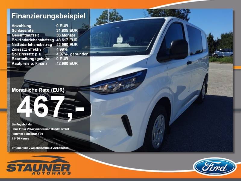 Ford Transit Custom Doka Trend 320L1 RFK Navi