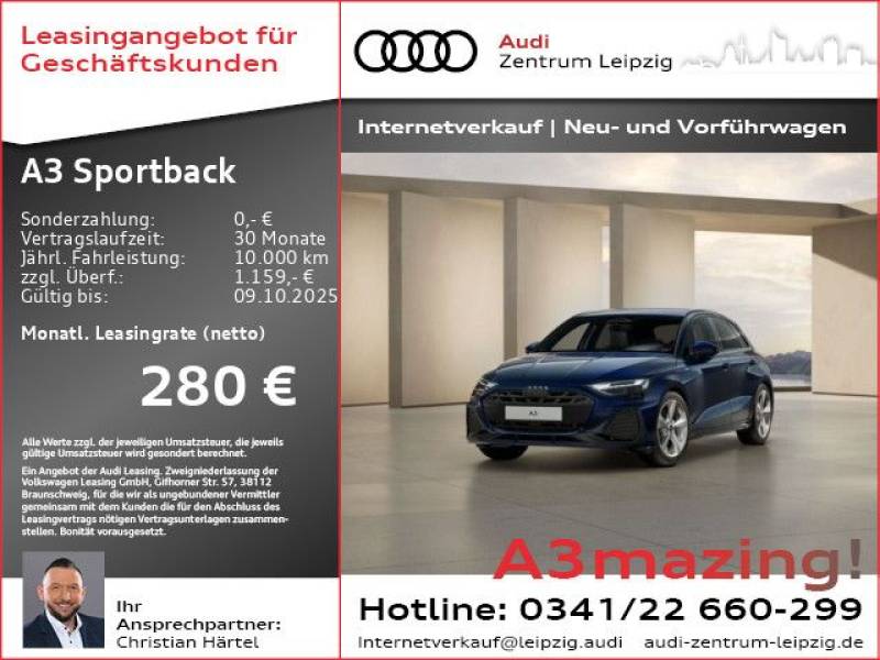 Audi A3 Sportback S line TFSI MATRIX*AHK*SONOS*Navi**
