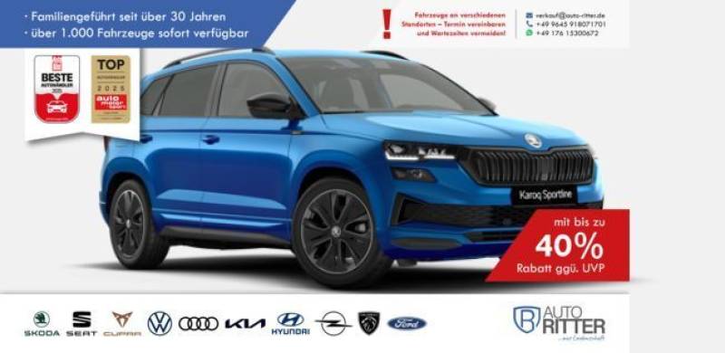 Skoda Karoq Sportline ACC-AHK-RFK-PANO-LED-Carplay-...