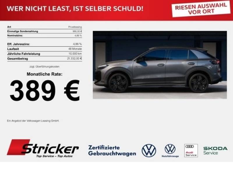 Volkswagen T-Roc R-Line Black-Style 389,- mtl ACC AHK WR