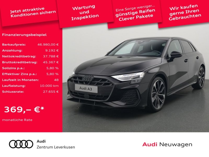 Audi A3 Sportback S line S ronic VIRT SHZ MEMO PDC