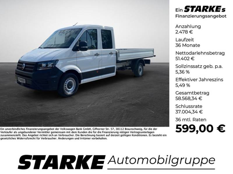 Volkswagen Crafter 35 DoKa 2.0 TDI 4-M Autom. Pritsche lan