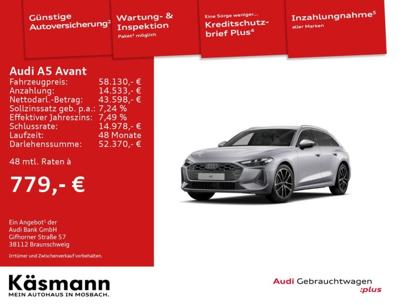 Audi A5 Avant TFSI qu MATRIX AHK NAV 360° SHZ ACC
