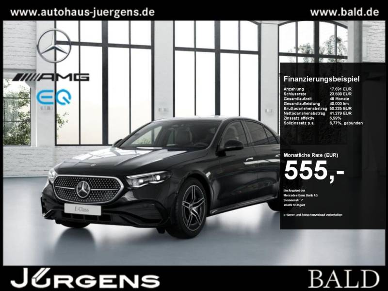 Mercedes-Benz E 200 Limousine +AMG+MBUX+Pano+Night+360+Totw