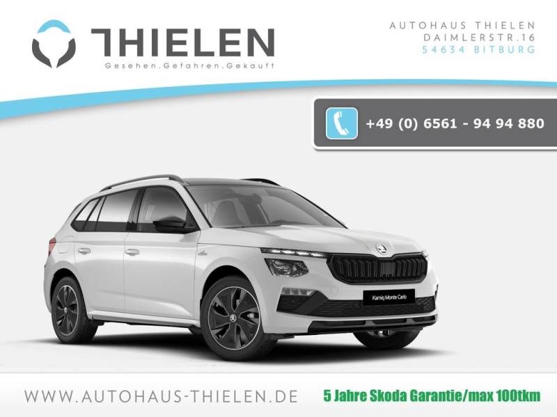 Skoda Kamiq Monte Carlo 1.5 DSG/Matrix/AHK/FHZ/5-J Gar