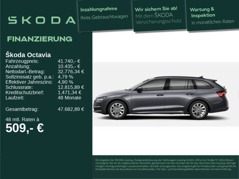 Skoda Octavia Combi Selection 1,5TSI 110 kW AHK RFK SH
