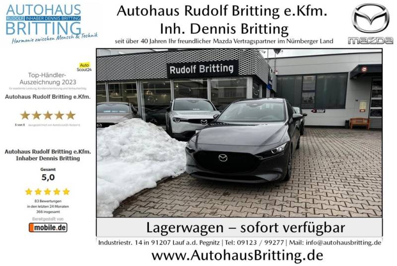 Mazda 3 Benzin 140PS 6GS Homura Navi PDC SHZ