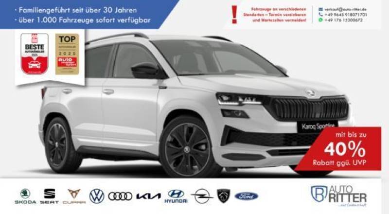 Skoda Karoq Sportline ACC-AHK-RFK-LED-Carplay-Klima...