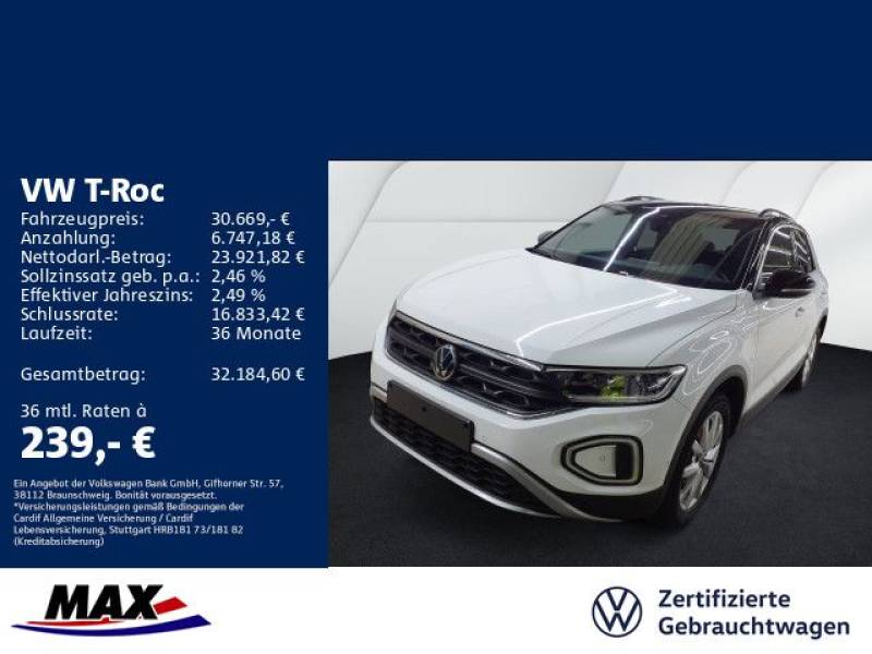 Volkswagen T-Roc 2.0 TDI DSG LIFE AHK+LED+NAVI+ACC+KAMERA+