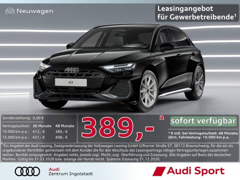 Audi A3 Sportback S line TFSI S tronic UPE 48.900,-